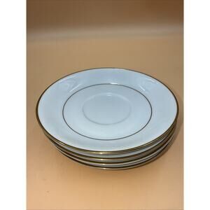 LOT OF 4 Noritake China #5930 "Dawn" 5.5” Saucers